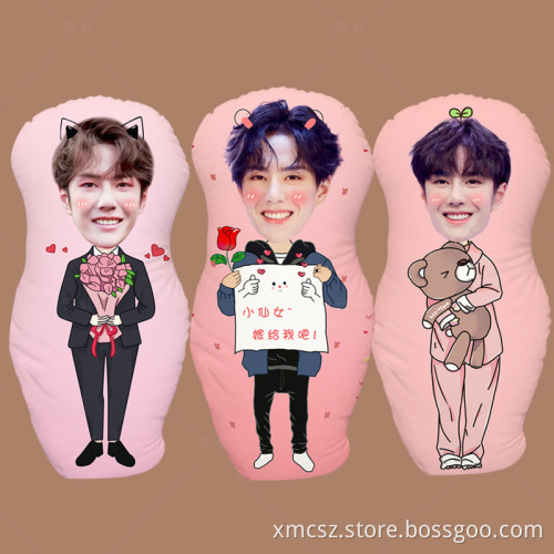 Custom design long body cushion pillow